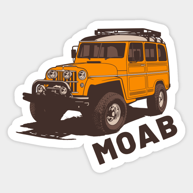 Moab Utah Sticker by TravelBadge